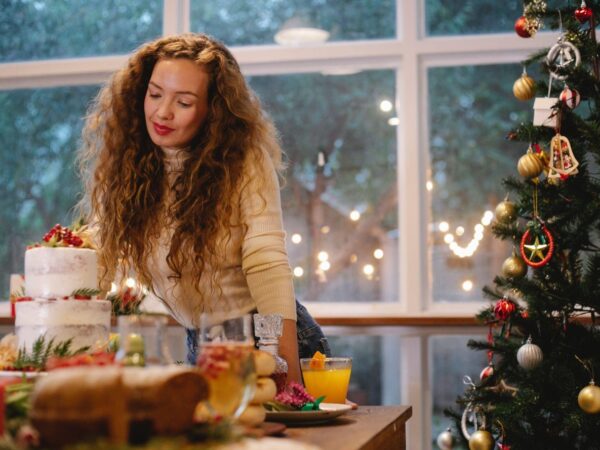 A Magical Holiday with 9-Foot Flocked Trees